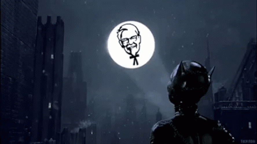 Bat Signal KFC Logo GIF