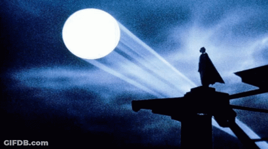Bat Signal Of Batman And Robin GIF
