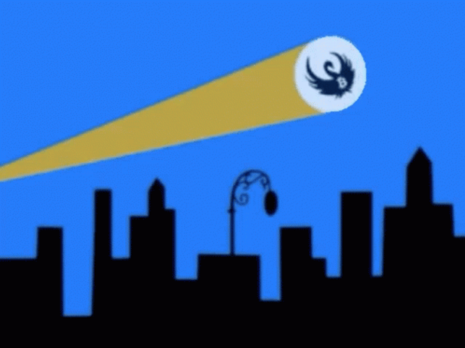 Bat Signal Swan Bitcoin GIF