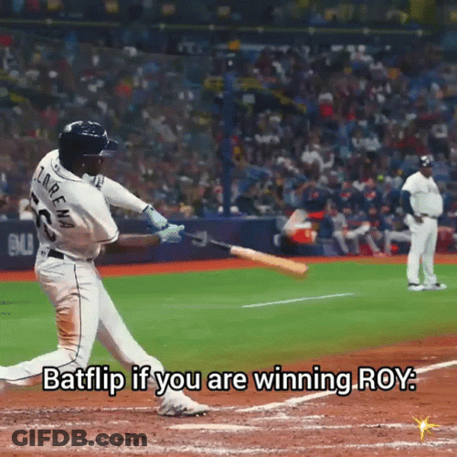 Batflip If You're Winning Randy Arozarena GIF