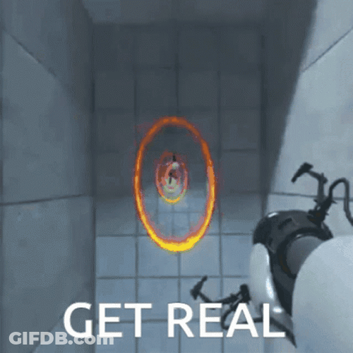 Bathroom Portal Loop Get Real GIF