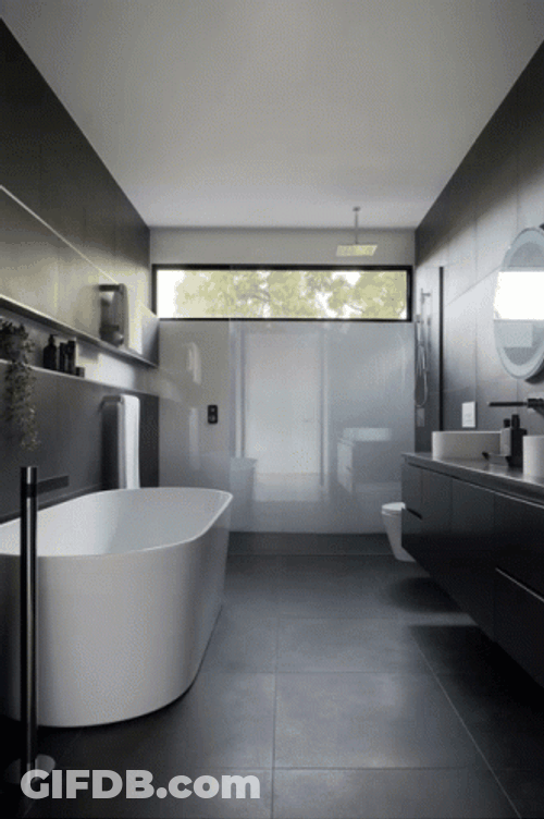 Bathroom Wall Crack GIF