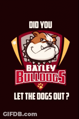 Batley Bulldogs Poster With Bulldog GIF
