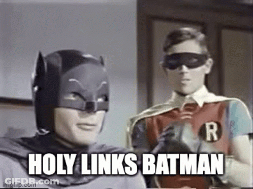 Batman And Robin Standing With Holy Links Batman GIF