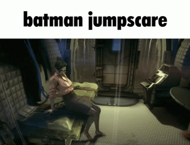 Batman Arkham City Batman Jumpscare GIF
