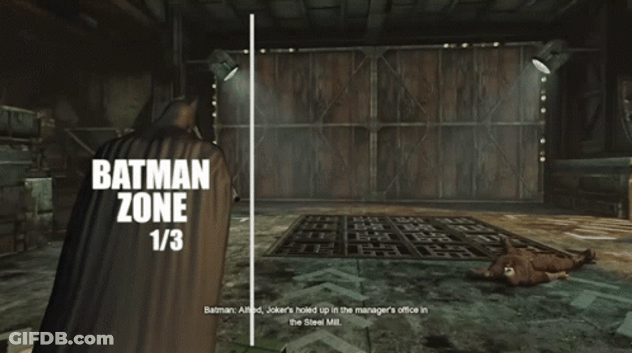 Batman Arkham City Batman Zone GIF