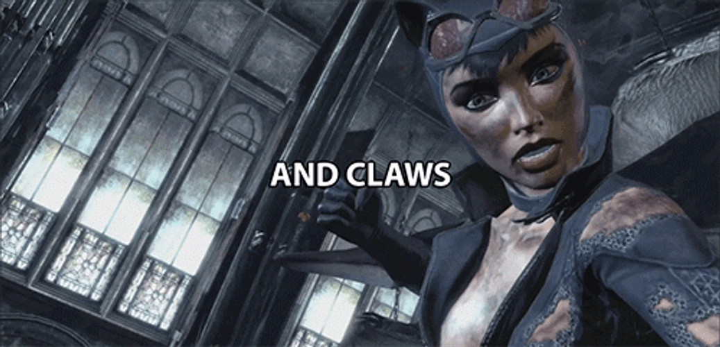 Batman Arkham City Catwoman And Claws GIF