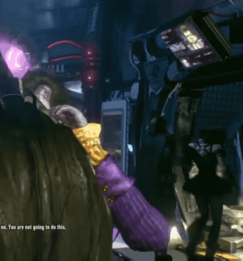 Batman Arkham City Joker Disappointed GIF
