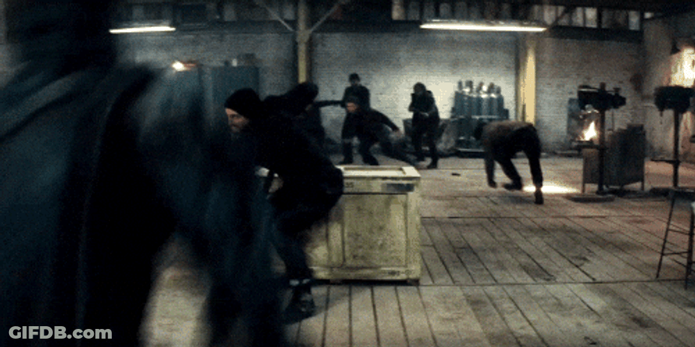 Batman Ben Affleck Fighting GIF