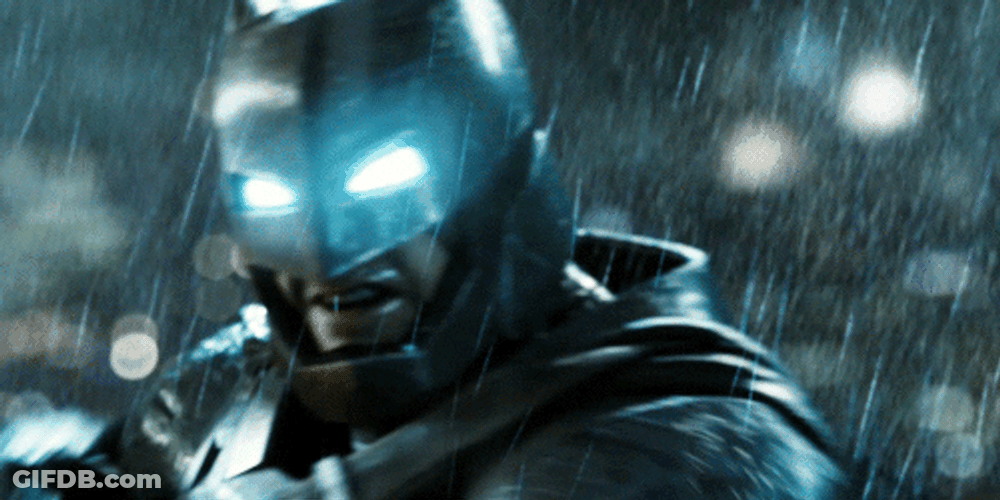 Batman Ben Affleck Raining Punch GIF