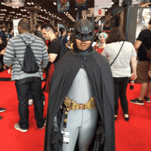 Batman Cosplay In Comic-Con GIF