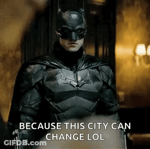 Batman Costume Because This City Can Change Lol GIF