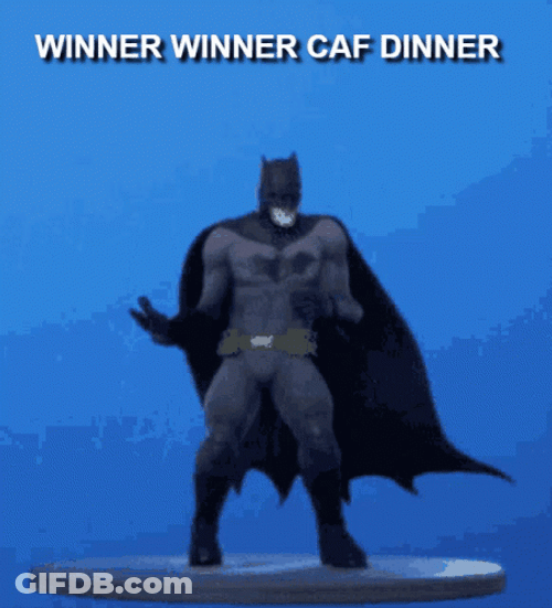Batman Dance Winner Winner Chicken Dinner GIF