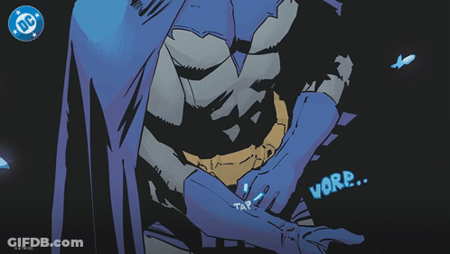 Batman Drawing With Vore GIF