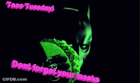 Batman Eating Taco Taco Tuesday GIF