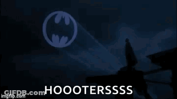Batman Flying Through Night Sky GIF