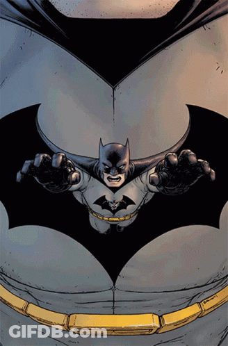 Batman Flying With Arms Outstretched GIF