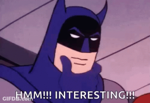 Batman Hand To Face Hmm Interesting GIF