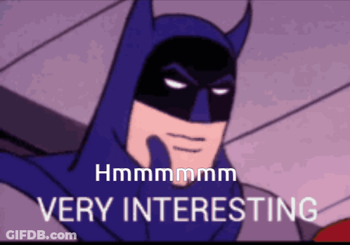 Batman Hmmmmmm Very Interesting GIF