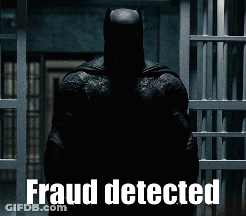 Batman In Jail Cell Fraud Detected GIF