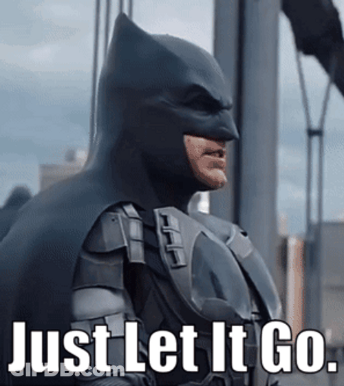 Batman Just Let It Go GIF