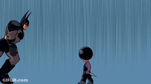 Batman Kicking Woman GIF