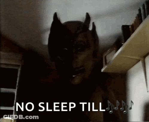 Batman Mask No Sleep Till GIF