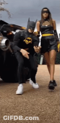 Batman Saying Because I'm Batman GIF