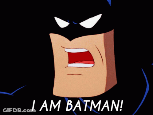 Batman Saying I Am Batman GIF