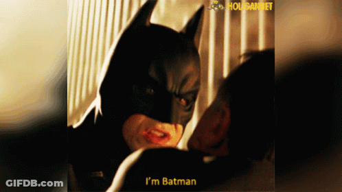 Batman Saying I'm Batman GIF