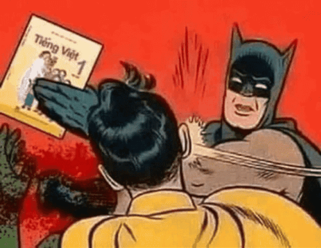 Batman Slapping Robin Meme Comics GIF