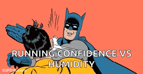 Batman Slapping Robin Saying Running Confidence Vs Humidity GIF