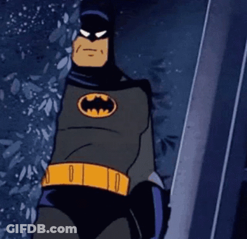 Batman Standing In Front Of Door GIF