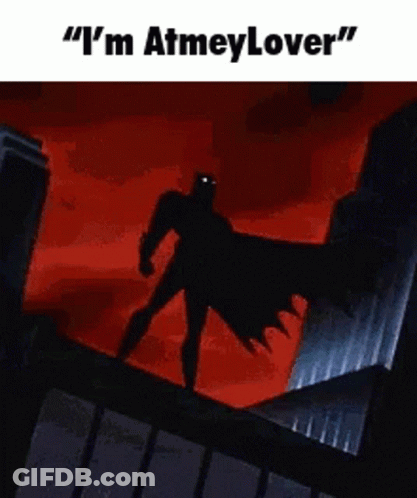 Batman Standing On Building With Lightning Bolt GIF