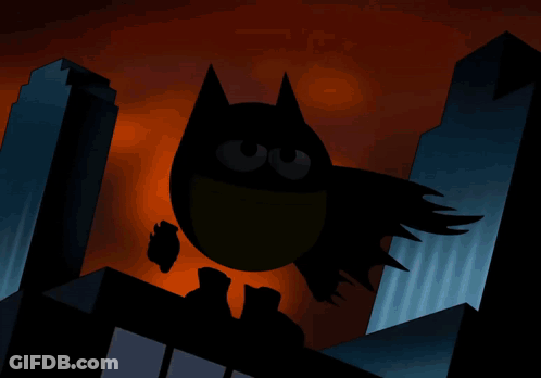 Batman Standing On Building GIF