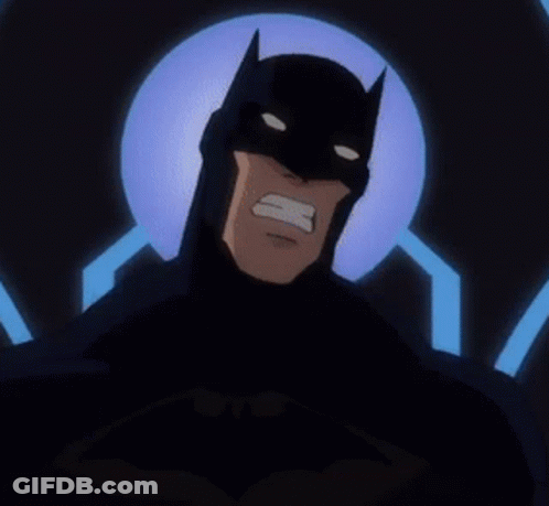 Batman With Blue Lightning Bolt GIF