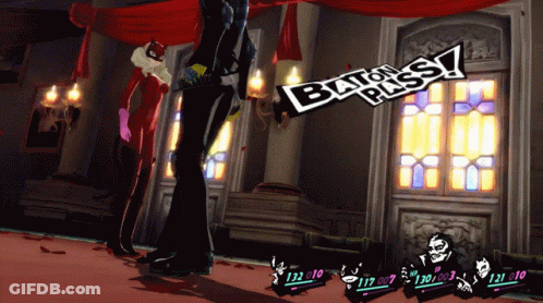 Baton Pass Video Game Played In Room GIF