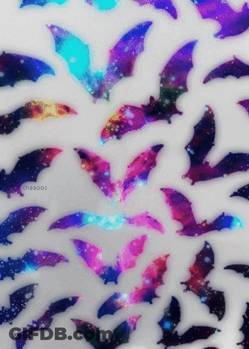Bats Galaxy Light GIF