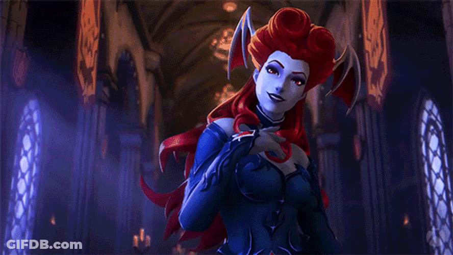 Bats Red Hair Lilith GIF