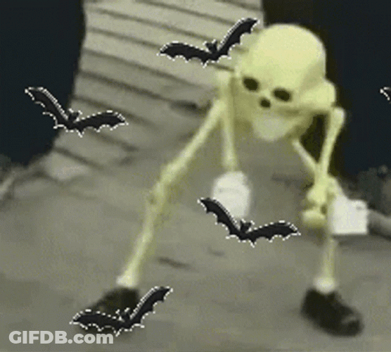 Bats Skeleton Dancing GIF
