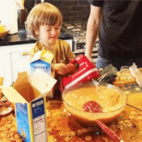 Batter Spilling Baking GIF
