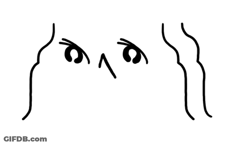 Batting Eyelashes Cute Sketch Cartoon GIF
