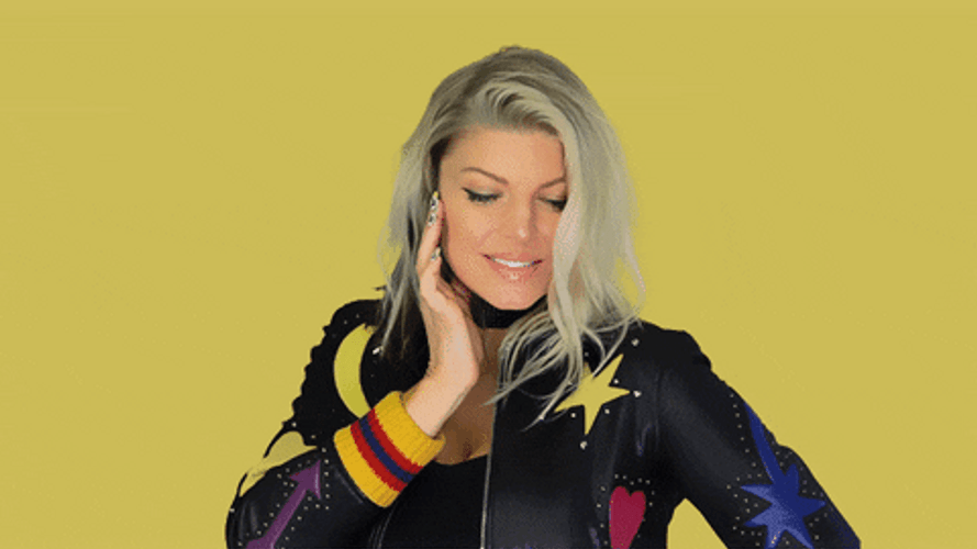 Batting Eyelashes Flirty Smile Fergie GIF
