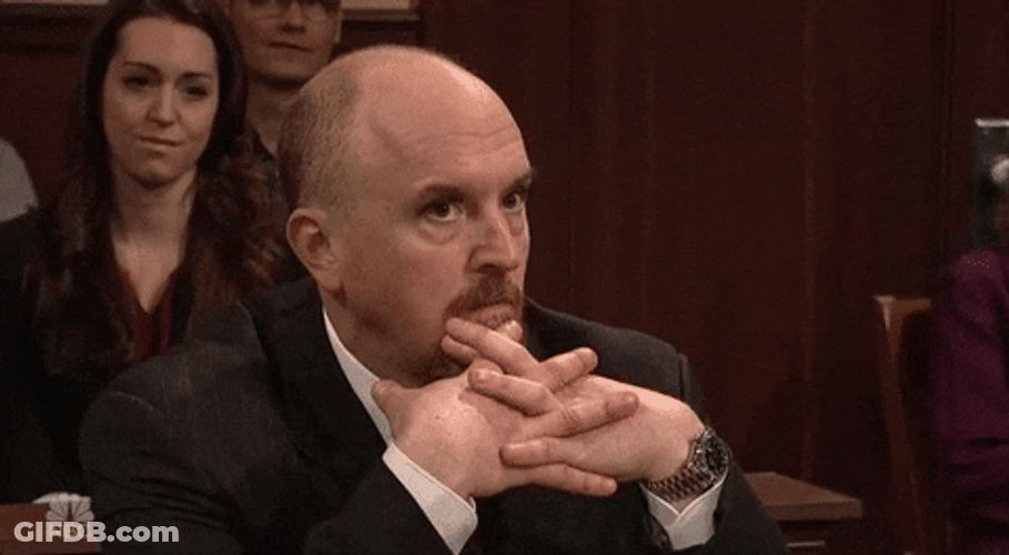 Batting Eyelashes Louis CK Excuse Me GIF