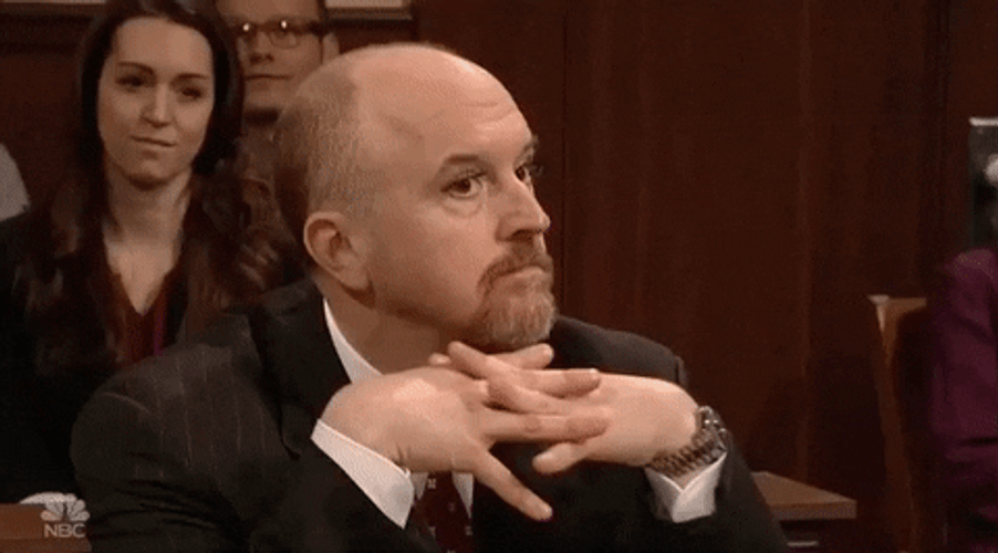 Batting Eyelashes Louis CK Saturday Night Live GIF