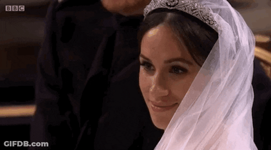 Batting Eyelashes Meghan Markle Smirk GIF