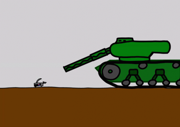 Battle Bots Green Tank GIF
