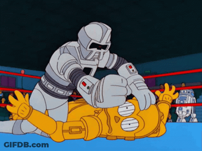 Battle Bots The Simpsons Scene GIF