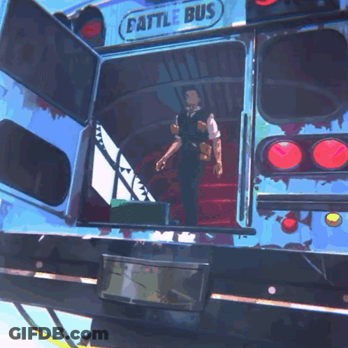 Battle Bus With Doors Open GIF