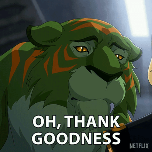 Battle Cat Thank Goodness GIF